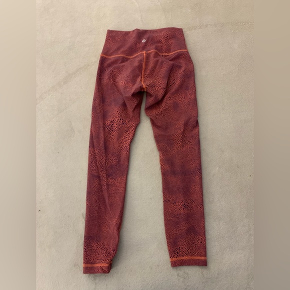 Lululemon Invigorate High-Rise Deep Orange  Tight 25" Women Size 6 - Picture 5 of 8